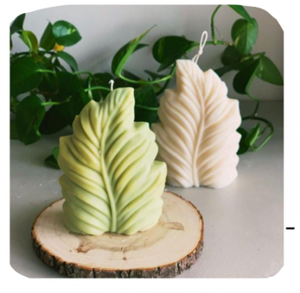 LEAF BIG CANDLE MOULD