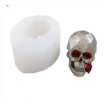 SKULL ROSE CANDLE MOULD