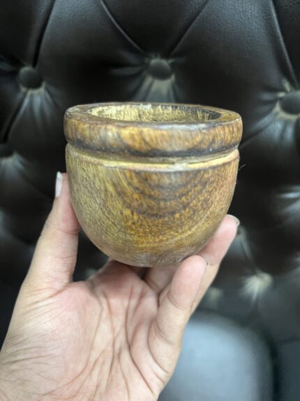 Small round wooden bowl 3inch