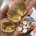Walnut shell tealights