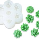 7 cavity succulent cactus mould B43