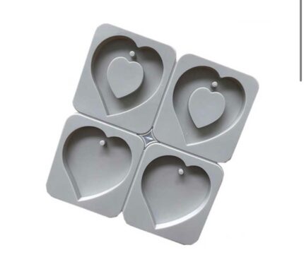 Wax sachet heart 4 cavity ws09