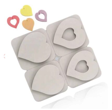 Wax sachet heart 4 cavity ws09