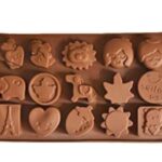 15 cavity animals amd flower embed mould