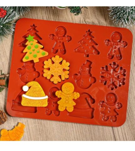 12 cavity christmas theme mould