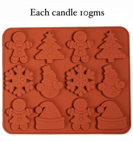 12 cavity christmas theme mould