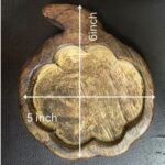 pumpkin wooden dough bowl