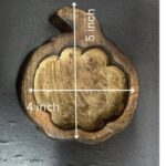 Small pumpkin wooden dough bowl