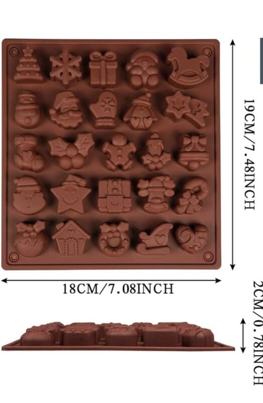25 cavity christmas embed mould