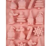 16 cavity reindeer,santa,candy tree and snowflake embed mould
