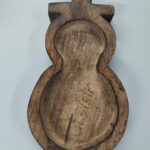 Snowman wooden dough bowl