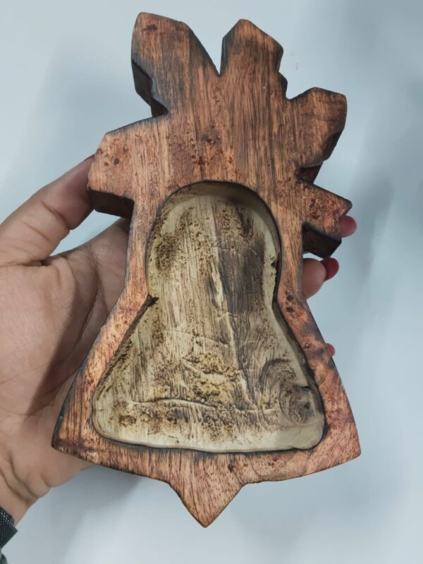 Bell wooden dough bowl