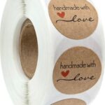 Handmade with love stickers type 10