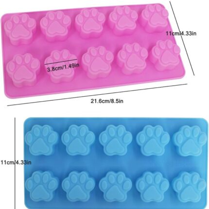 12 cavity cat paw embed mould