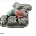 7 cavity shoe shaped christmas mould