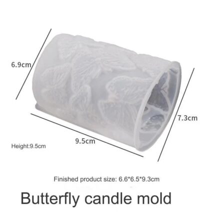 Butterfly pillar candle mould