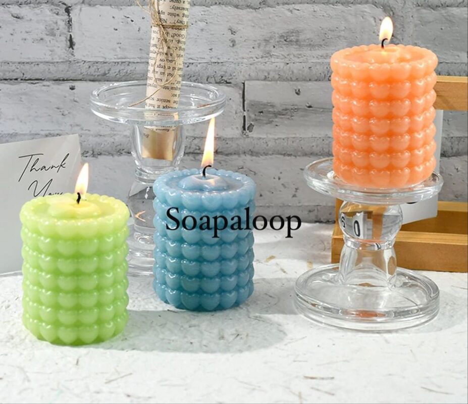 Small hearts pillar mould