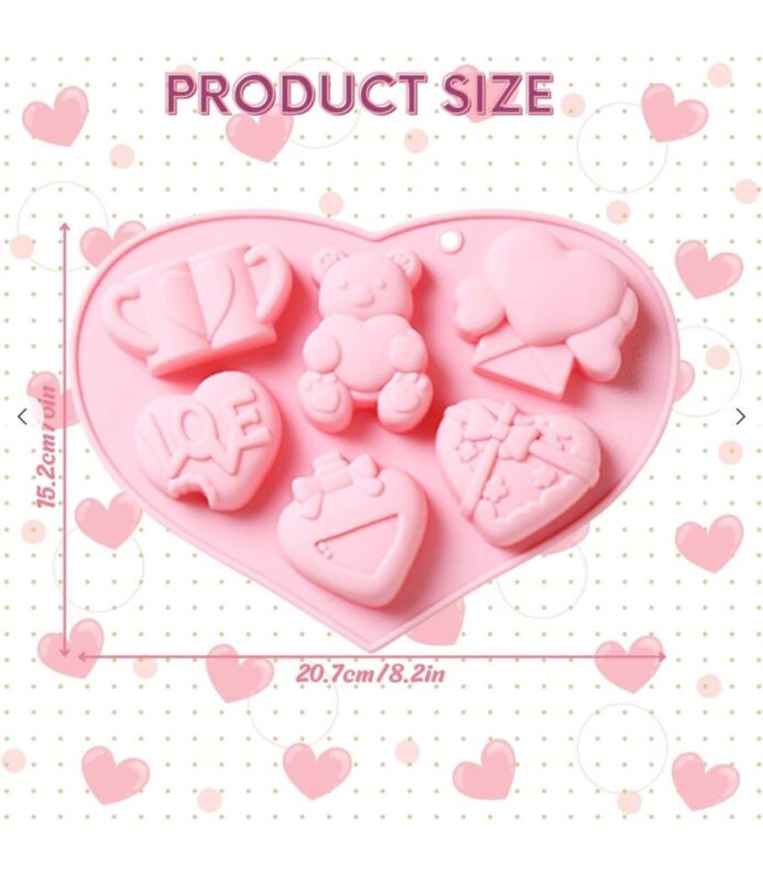 6 cavity valentines special mould