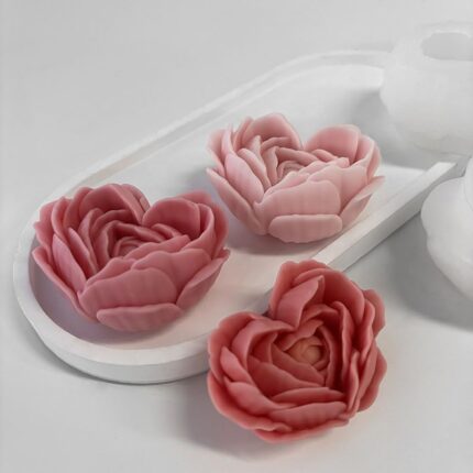 3d Rose petal heart