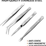 Tweezer set 4pcs