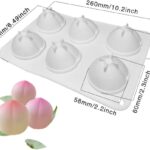 6 cavity peach mould
