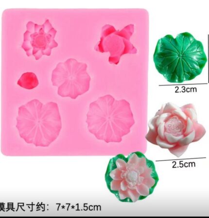 6 cavity lotus pond mould