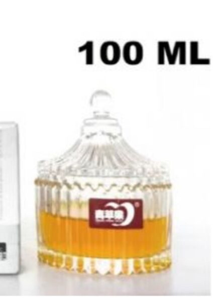 100ml crystal glass jar [ pack of 3 jars]