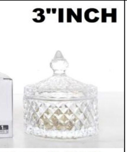 150ml  crystal small glass jar [ pack of 2 jars]