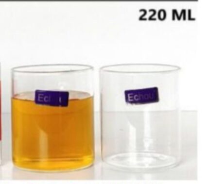 220ML Straight glass jars [set of 6jars]