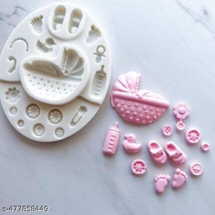 Baby shower with cradle mould