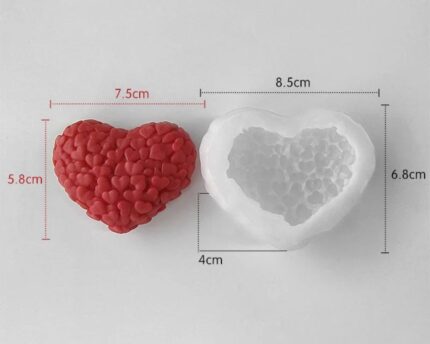 Hearts in heart mould