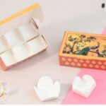 6 cavity diwali box with peacock  [pack of 24pcs]