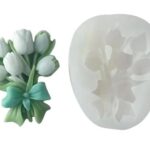 Flat tulip bouquet mould