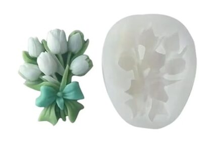 Flat tulip bouquet mould