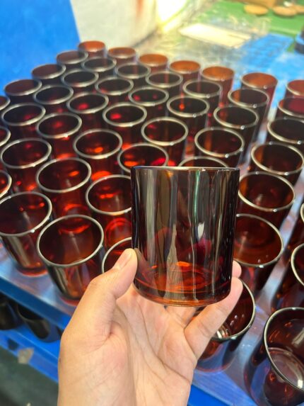 180ml glass jar amber [ pack of 6]