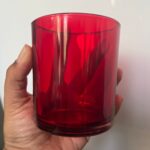 180ml glass jar red [ pack of 6]