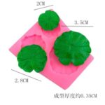 3 cavity lotus pond leaf embed mould