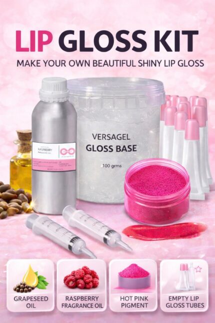Lipgloss making kit [makes 10 high quality glosses]