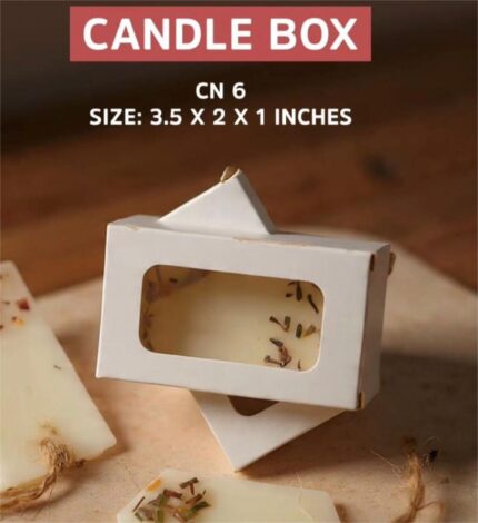 Wax sachet white box with window