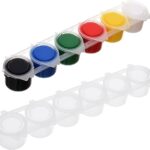Paint pots with acrylic colours 3 ml each (pack of 6 colours)