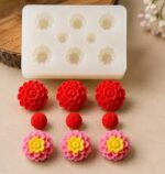 9 cavity genda phool marigold embed mould